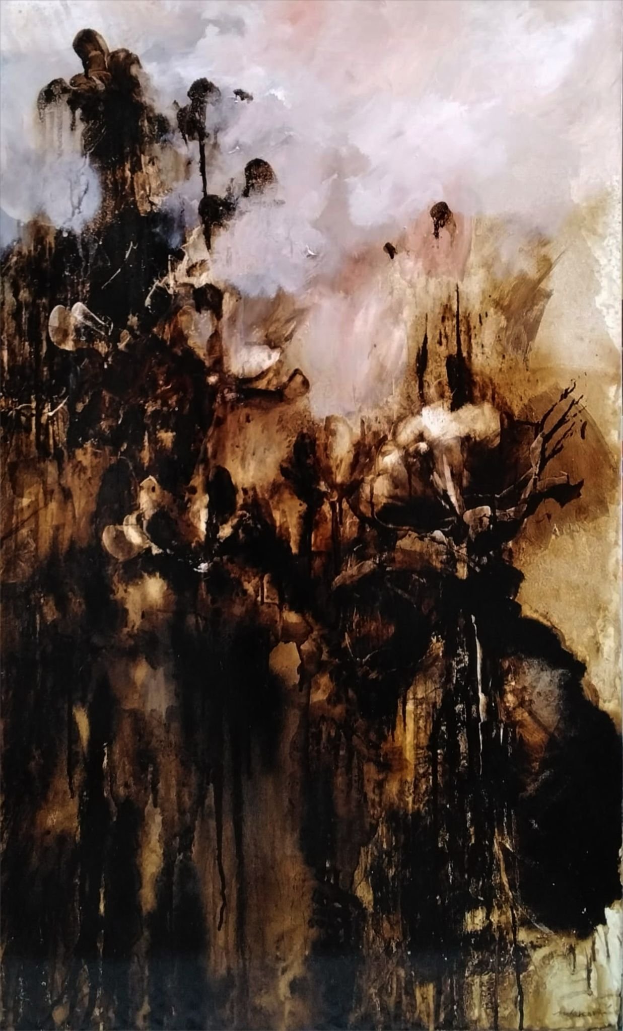 La luce di quei fiori. 100x60 cm. 2025