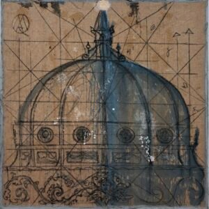 Tecnica mista su tela grezza, 160x140 cm
