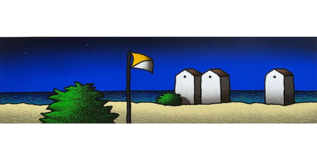 Spiaggia e bandiera