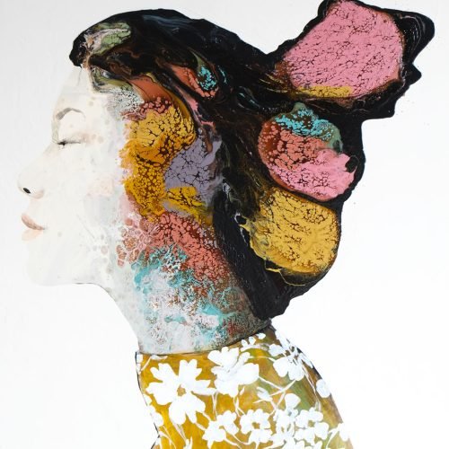 tecnica mista su tela, 80x100 cm