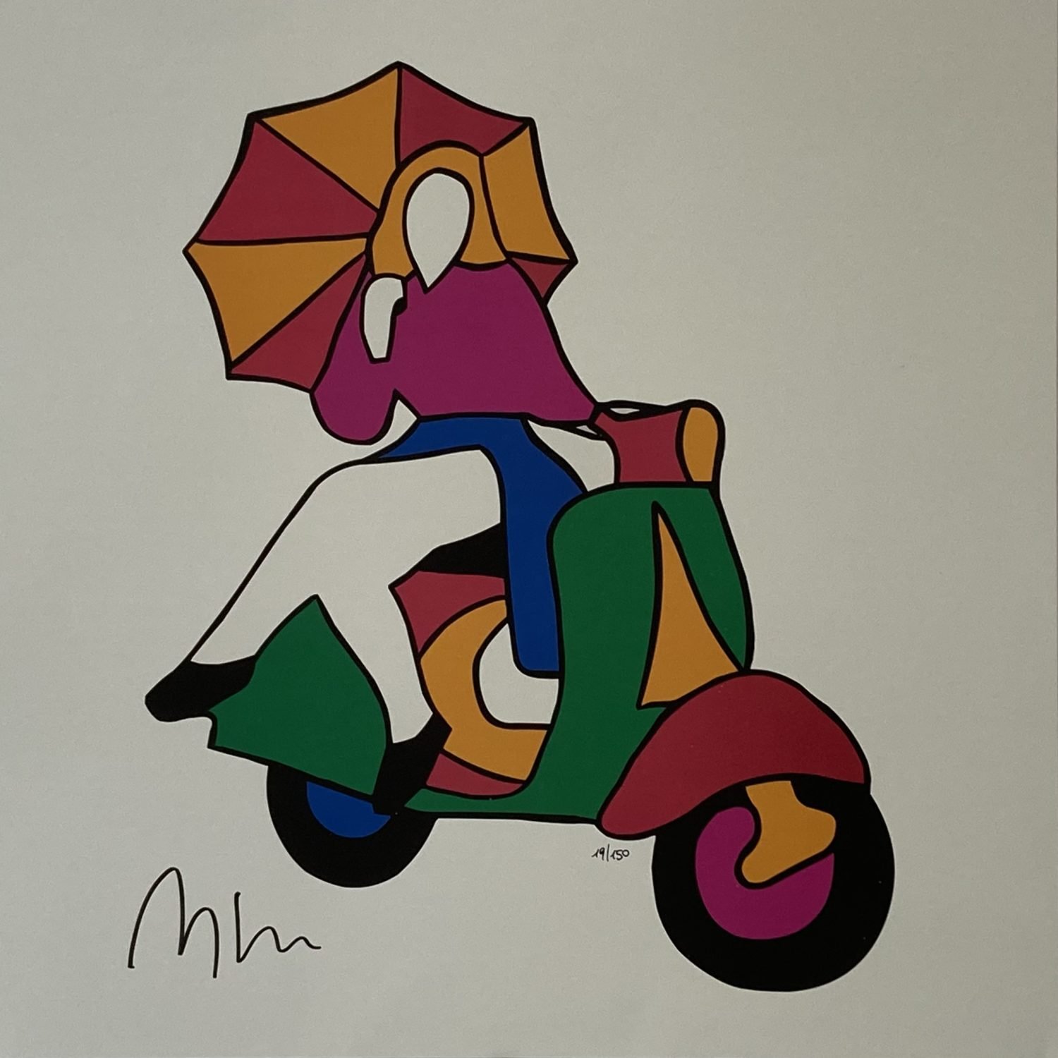 serigrafia su carta, 40x40 cm